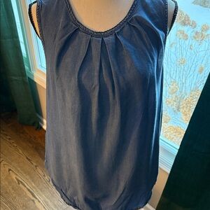 Joe Fresh Navy Sleeveless Blouse